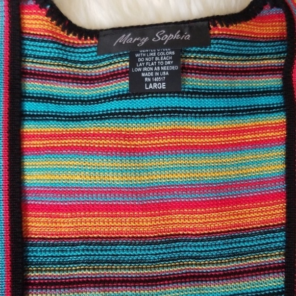 Mary Sophia Multicolored Sweater Vest - Picture 5 of 7